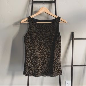Vintage Animal Print Tank Top